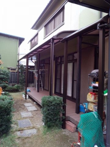 【東海店】名古屋市北区Ｈ様邸　「リウッドデッキ200 とテラス工事」